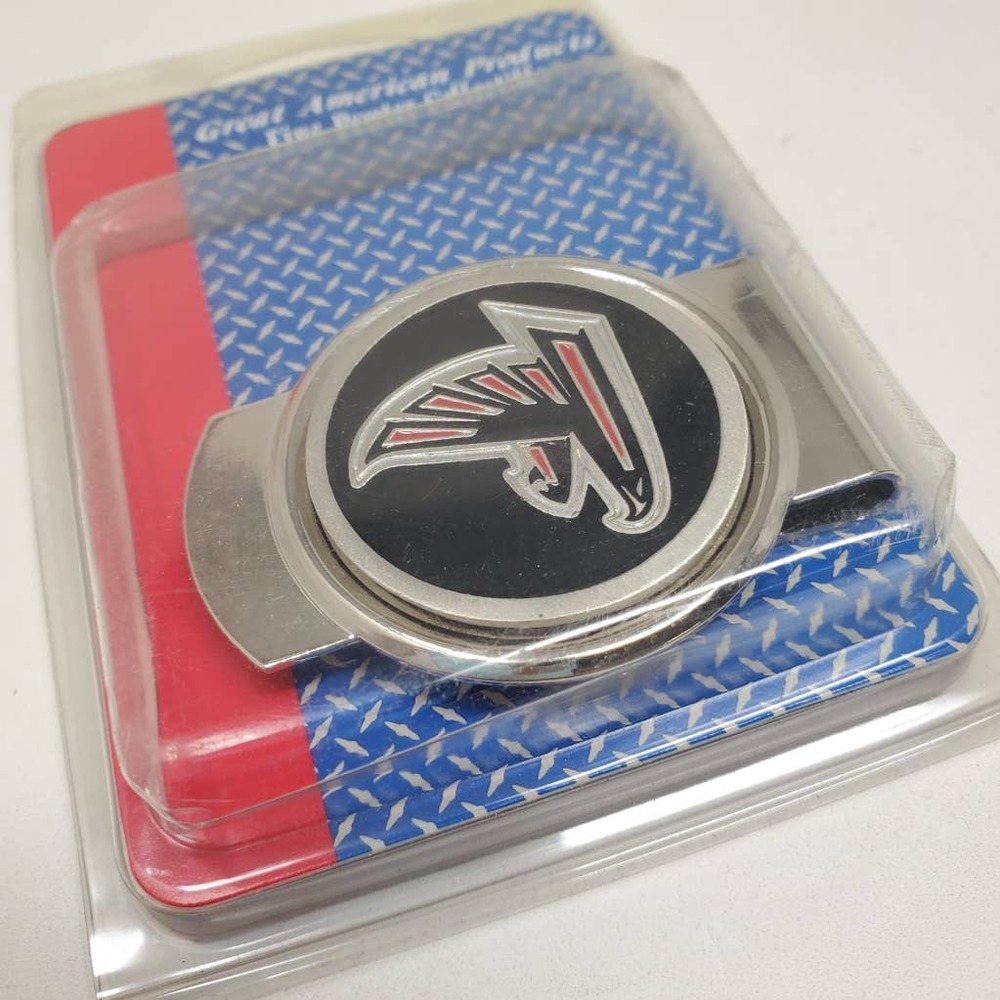 New NFL Perter Round Logo Money Clip Atlanta Falcons MB7